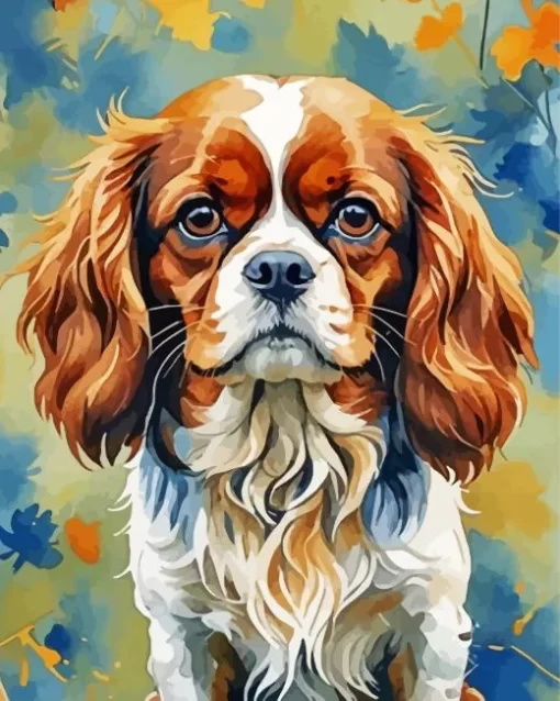 Cavalier King Charles Spaniel Art Paint by Number