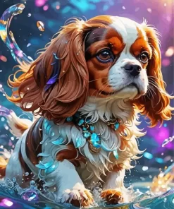 Cavalier King Charles Spaniel Paint by Number