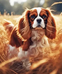 Cavalier King Charles Spaniel Puppy Paint by Number