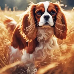 Cavalier King Charles Spaniel Puppy Paint by Number