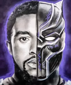 Chadwick Boseman Art Paint by Number