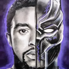 Chadwick Boseman Art Paint by Number