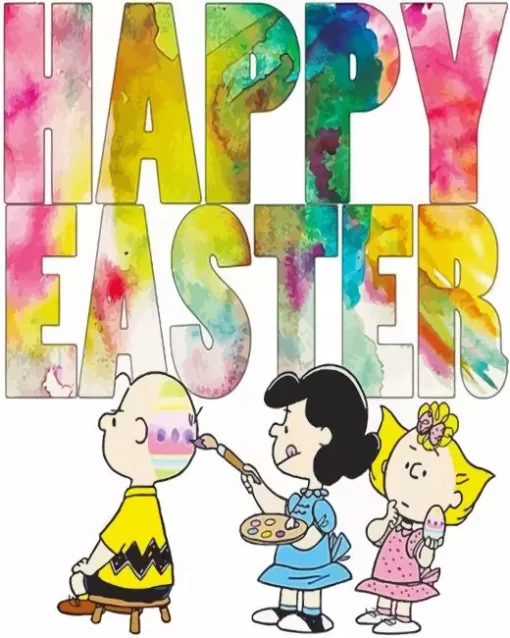 Charlie Brown Easter Paint by Number