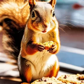 Chipmunk Eating Cookie Paint by Number