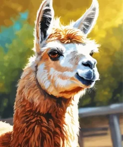 Close Up Alpaca Paint by Number