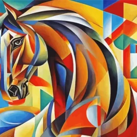 Colorful Arabian Horse Paint by Number