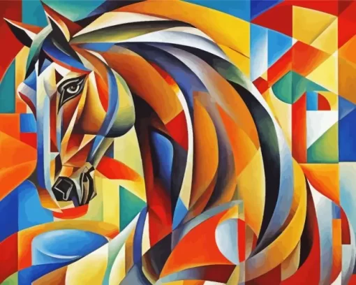 Colorful Arabian Horse Paint by Number