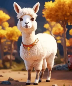 Cute Alpaca Paint by Number