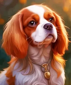 Cute Cavalier King Charles Spaniel Paint by Number