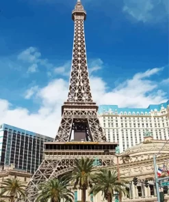 Eiffel Tower at Paris Hotel in Las Vegas paint by number