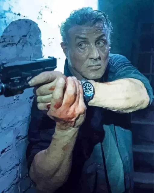 Escape Plan The Extractors Sylvester Stallone Paint by Number