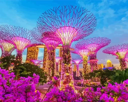 Gardens by the Bay paint by number