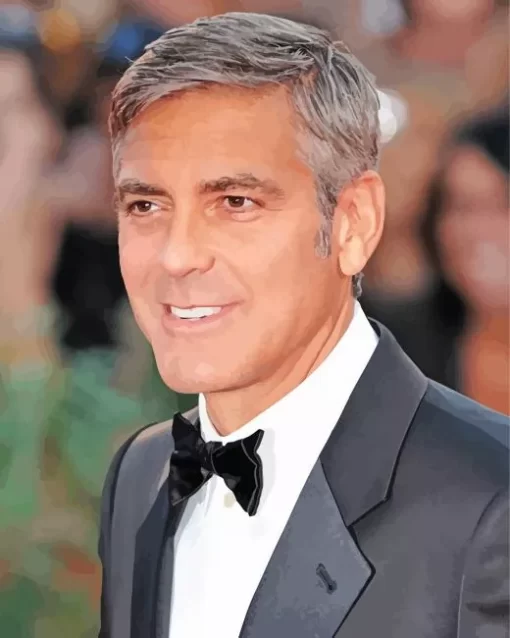 The Actor George Clooney Paint by Number