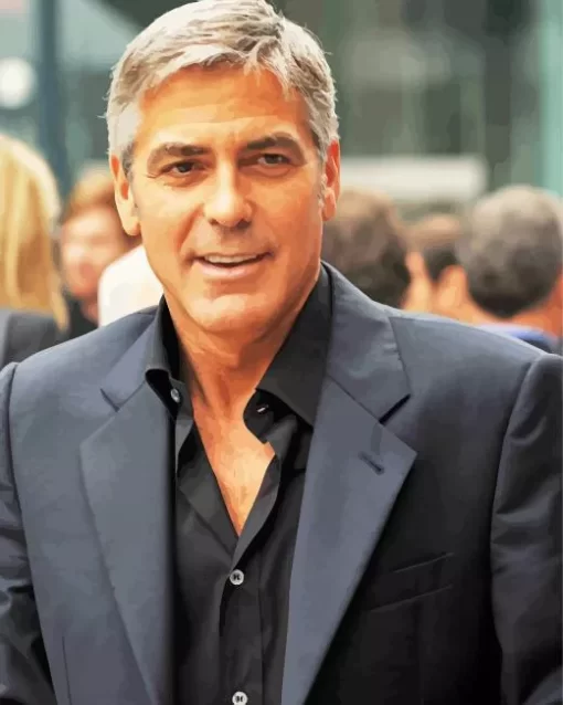 George Clooney In Suit Paint by Number