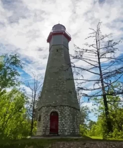 Gibraltar Point Lighthouse paint by numbers