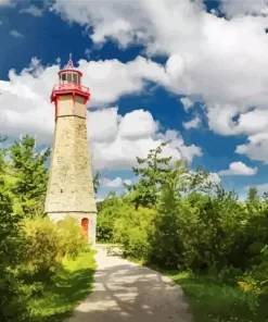 Gibraltar Point Lighthouse toronto paint by number