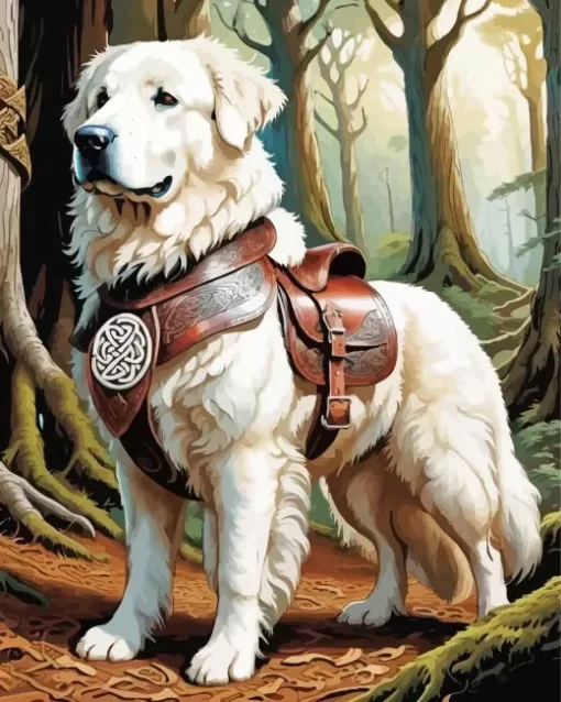 Great Pyrenees Art Paint by Number
