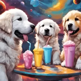 Great Pyrenees Puppies Paint by Number