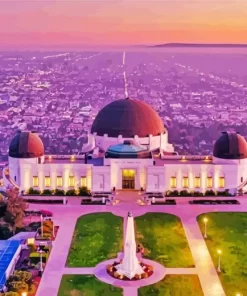 Griffith Observatory paint by number