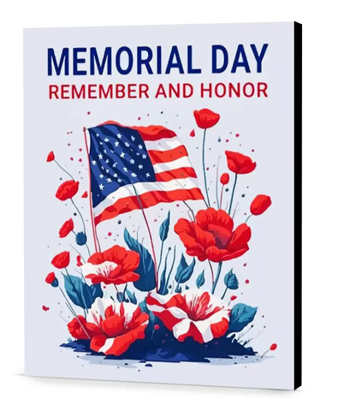 Happy Memorial Day Top Memorial Day Paint By Numbers Kits