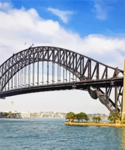 Harbor Bridge in sydney paint by numbers