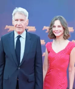 Harrison Ford And Wife Paint by Number