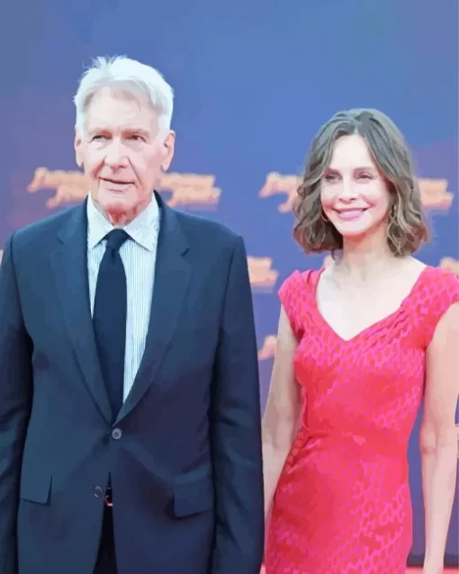 Harrison Ford And Wife Paint by Number