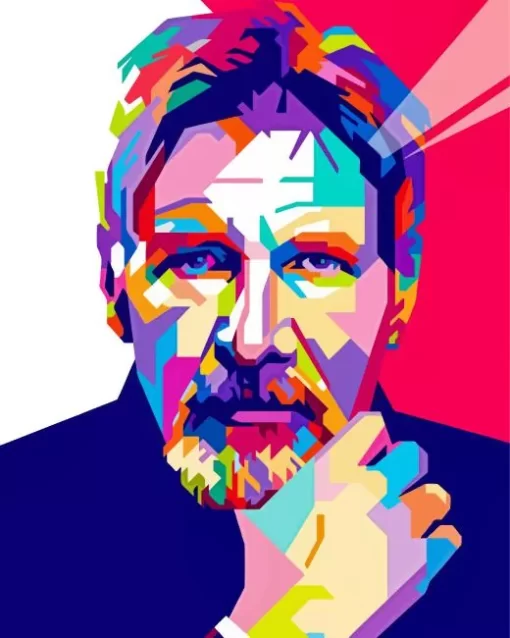 Harrison Ford Pop Art Paint by Number