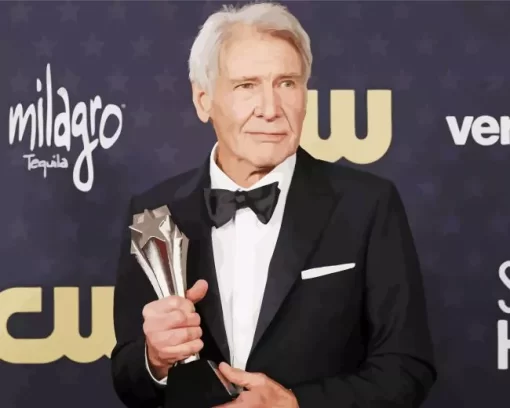 Harrison Ford With Award Paint by Number