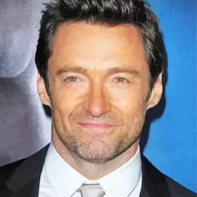 The Actor Hugh Jackman Paint by Number