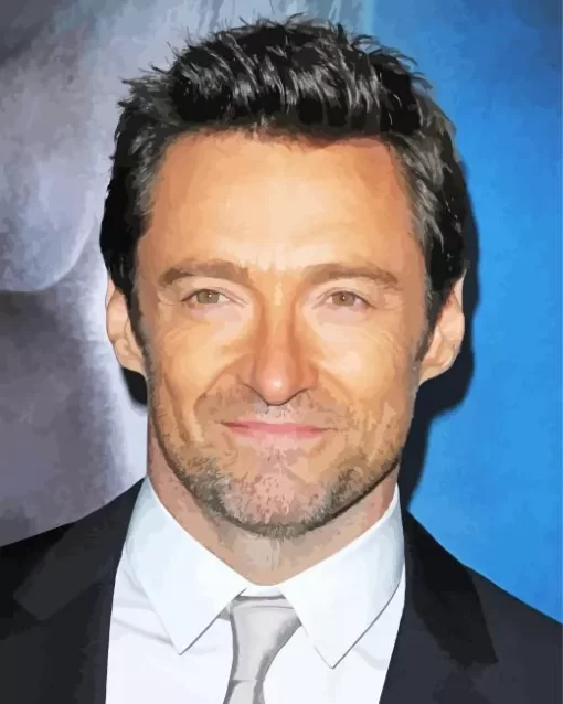 The Actor Hugh Jackman Paint by Number