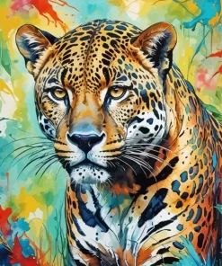 Jaguar Animal Art Paint by Number