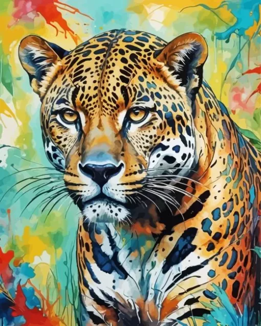 Jaguar Animal Art Paint by Number