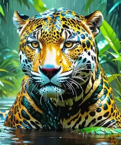 Jaguar Art Paint by Number