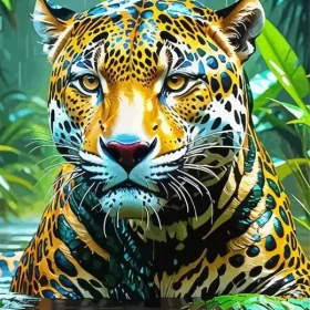 Jaguar Art Paint by Number