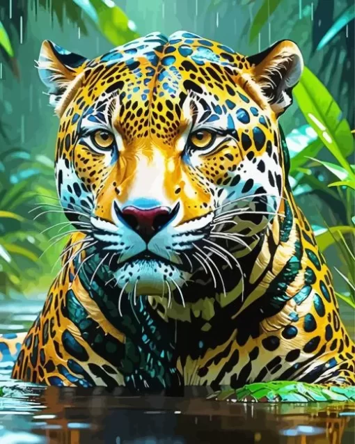 Jaguar Art Paint by Number