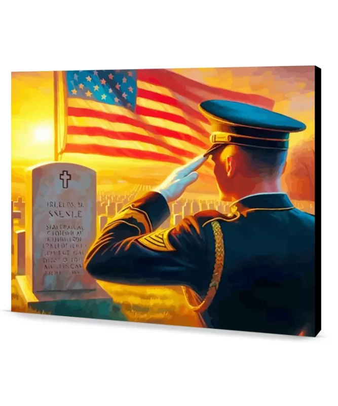 Memorial Day Soldier Top Memorial Day Paint By Numbers Kits