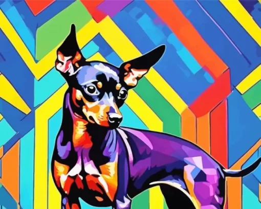 Miniature Pinscher Art Paint by Number