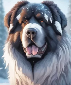 Newfoundland In Winter Paint by Number