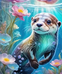 Otter Animal Paint by Number