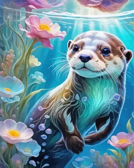 Otter Animal Paint by Number