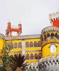 Pena Palace lisbon paint by number