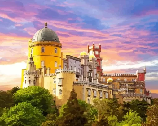 Pena Palace paint by number