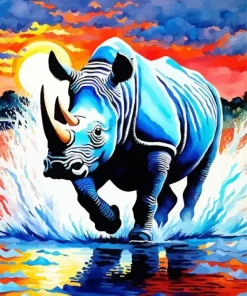 Rhino Art Paint by Number