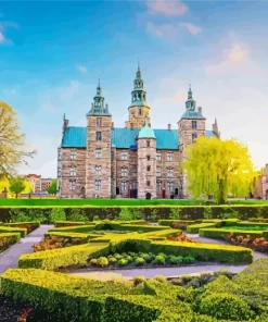 Rosenborg Castle copenhagen paint by number