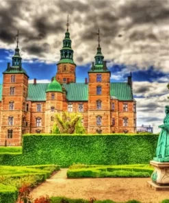 Rosenborg Palace copenhagen paint by number