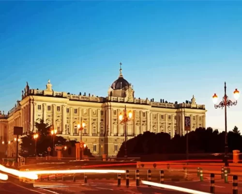 Royal Palace Madrid Spain paint by numbers
