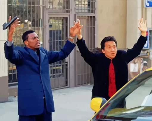 Rush Hour 1 Jackie Chan Paint by Number