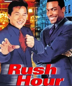 Rush Hour Jackie Chan Poster Paint by Number