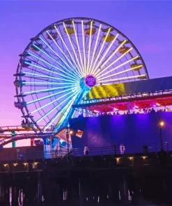 Santa Monica Pier paint by numbers